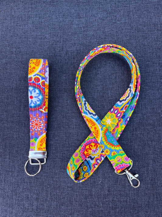 Flower Wristlet & Lanyard