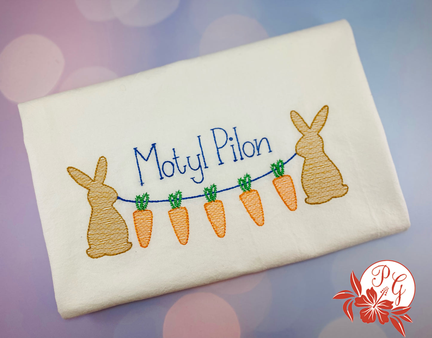 Personalized Spring Bunny Napkin